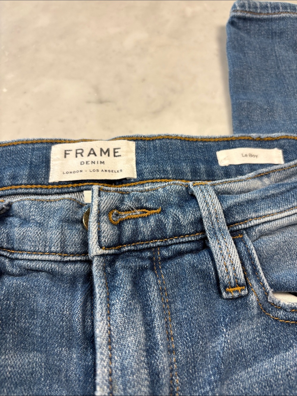 Frame jeans.